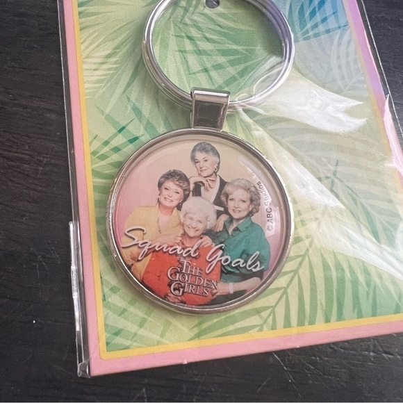 The Golden Girls “Squad Goals” Keychain NEW in Package - Picture 4 of 4